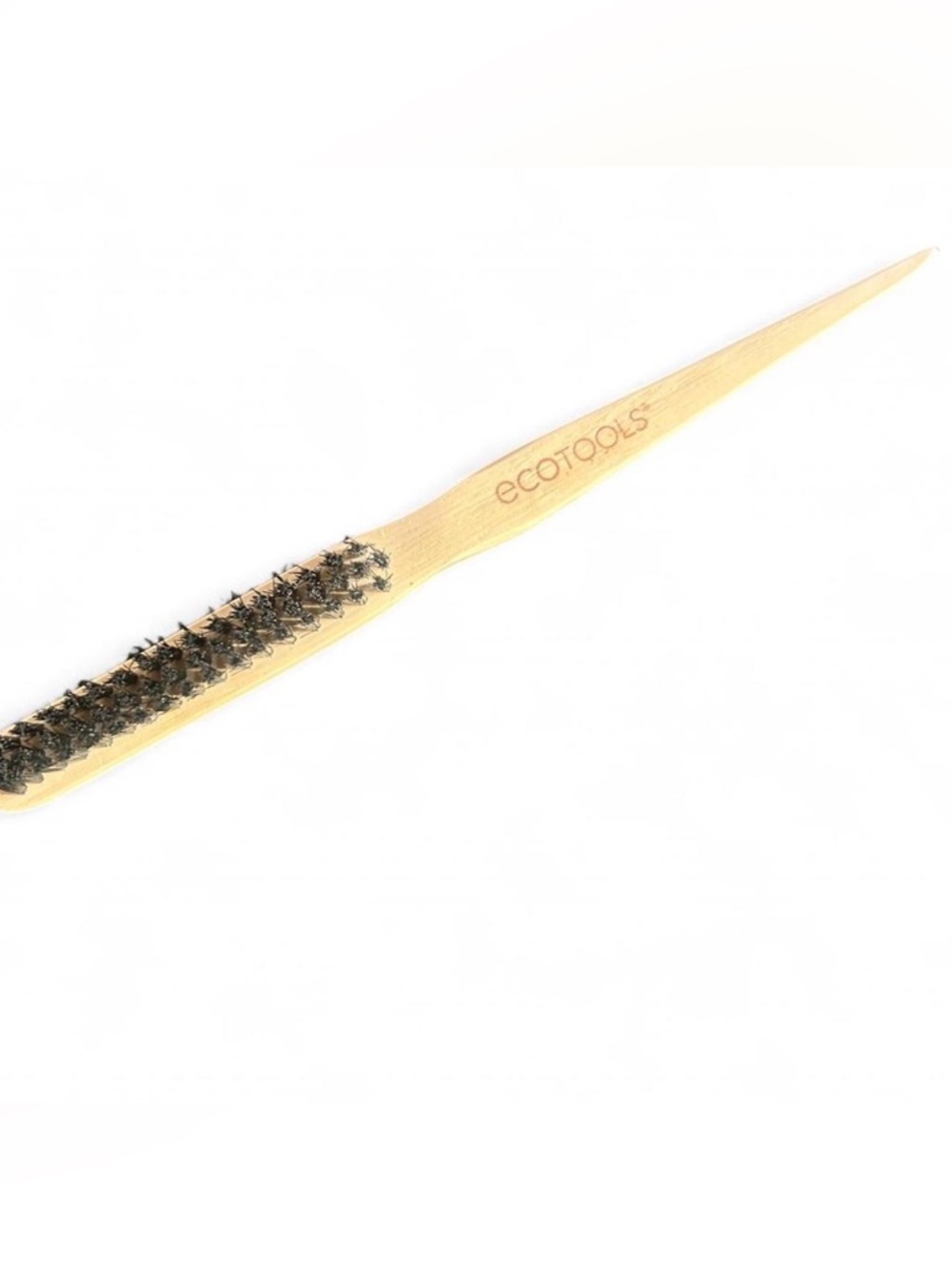 ecotools Bamboo Toothbrush with Natural Wood Handle and Black Bristles